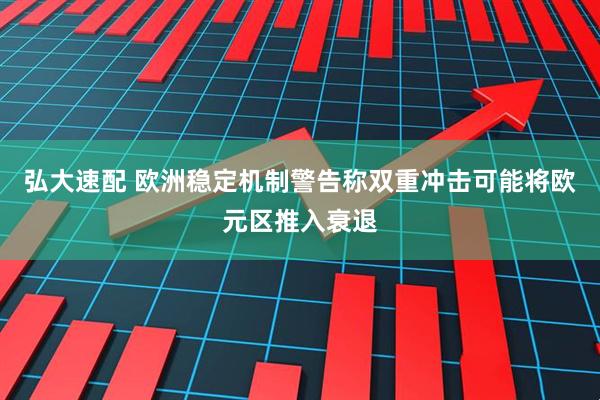 弘大速配 欧洲稳定机制警告称双重冲击可能将欧元区推入衰退